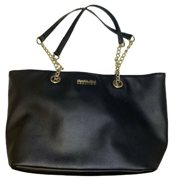Kenneth Cole Reaction Handbags - KENNETH Cole Reaction Black Shoulder Bag With Gold Hardware